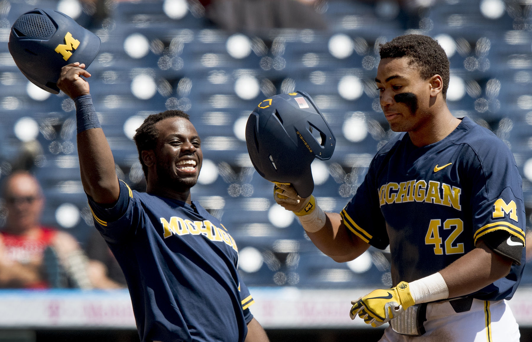 Nebraska vs. Michigan, first game, 5.25